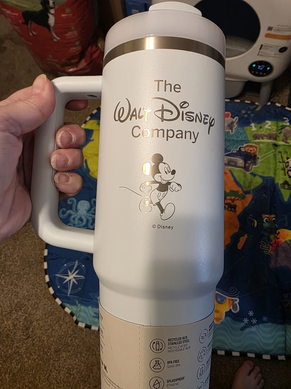 Stanley White Travel Tumbler with Handle
